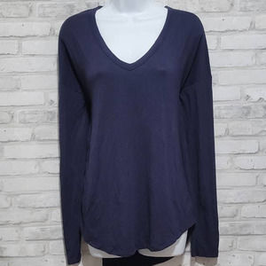 Athleta Long Sleeve Navy Blue Shirt Womens Size Medium